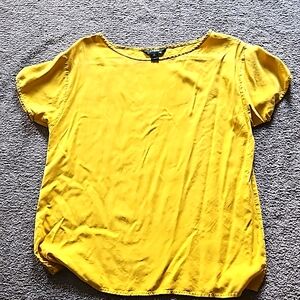 100% silk J Crew short sleeved blouse